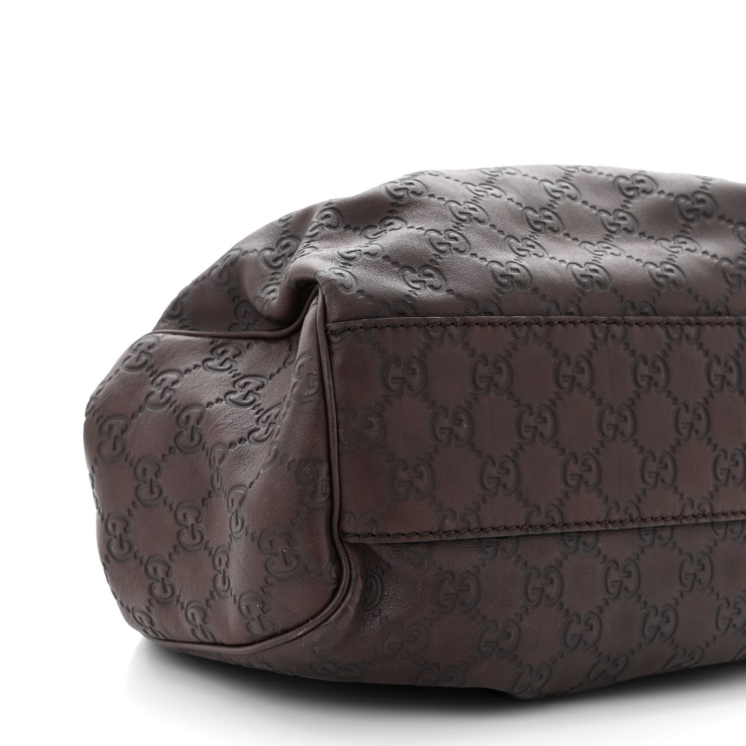 Gucci Guccissima Medium Sukey Tote Chocolate 9 of 10