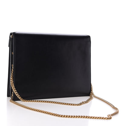 Saint Laurent Smooth Calfskin Monogram Cassandra Clasp Bag Black 3 of 15