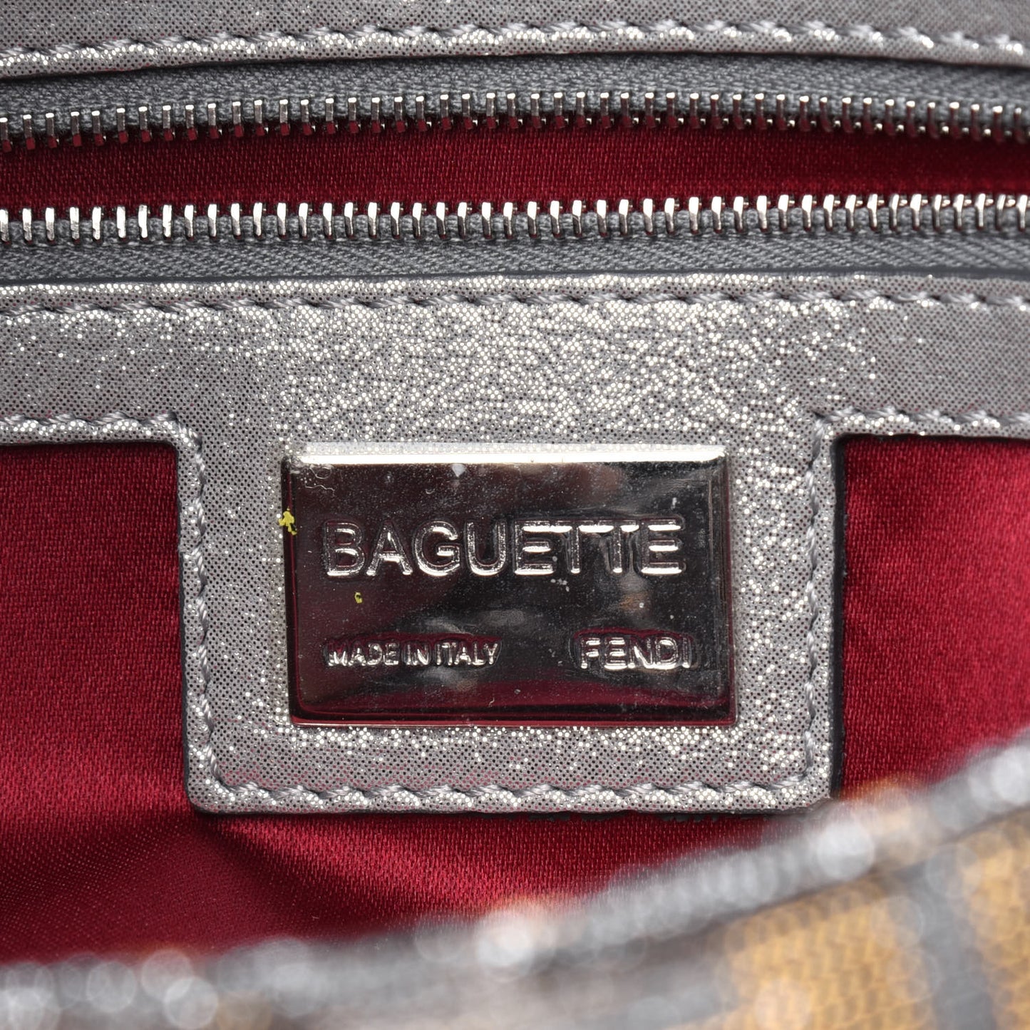 Metallic Lurex Zucca Vitello Baguette Oro Argento