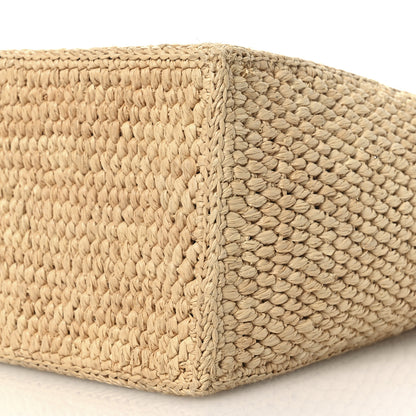 Celine Raffia Calfskin Triomphe Small Cabas Thais Tan 11 of 11