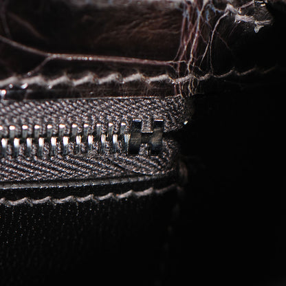 Hermes Shiny Niloticus Crocodile Kelly Sellier 25 Graphite 2 of 27