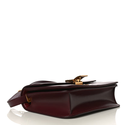 Celine Box Calfskin Teen Classic Box Flap Bag Burgundy 4 of 10