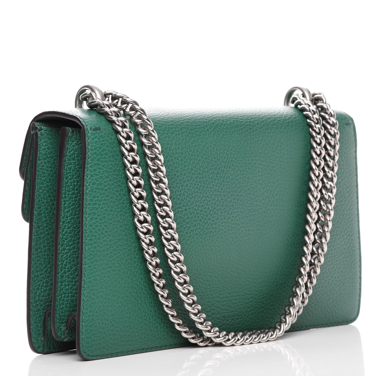 Pebbled Calfskin Small Dionysus Shoulder Bag Emerald