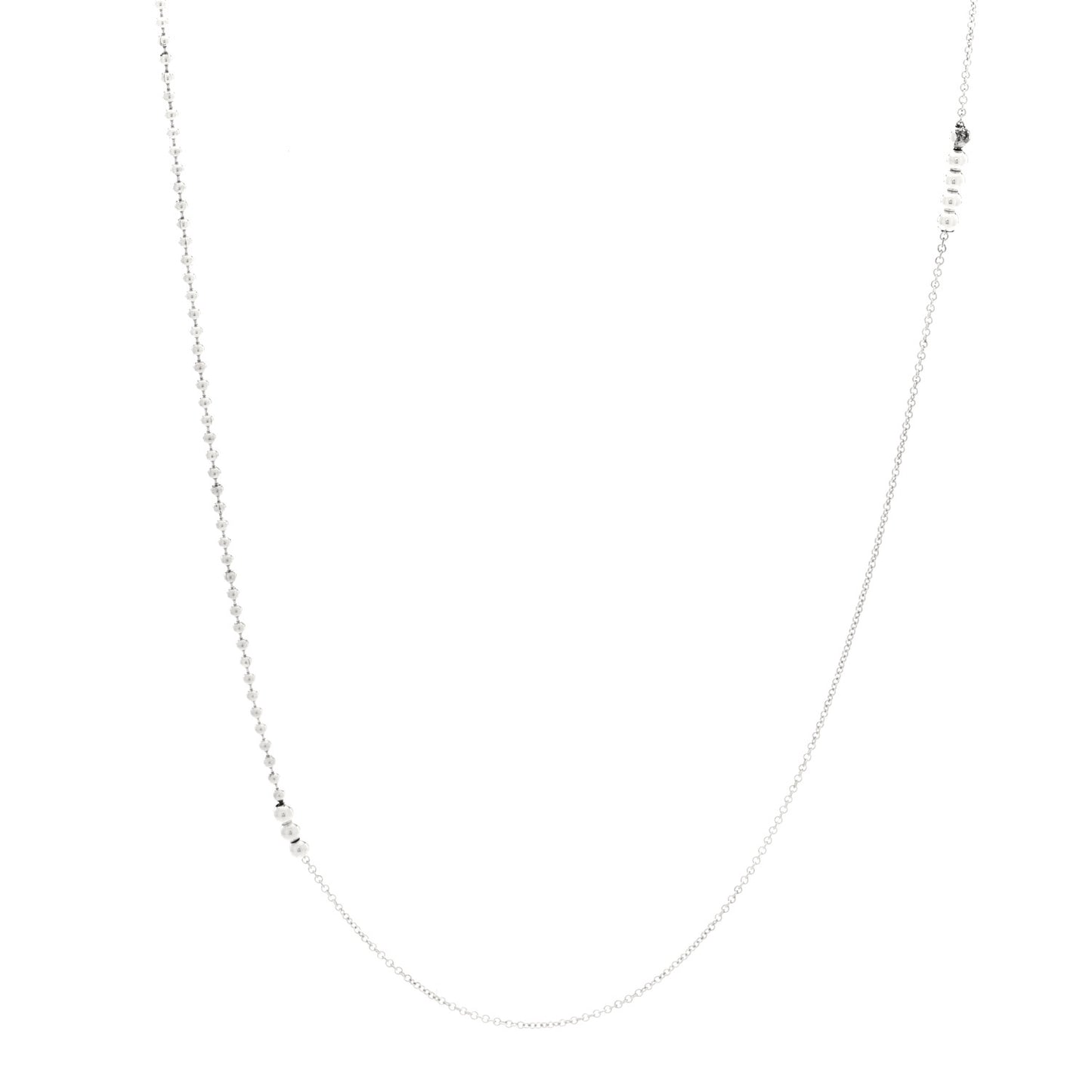 Sterling Silver Mixed Bead Necklace