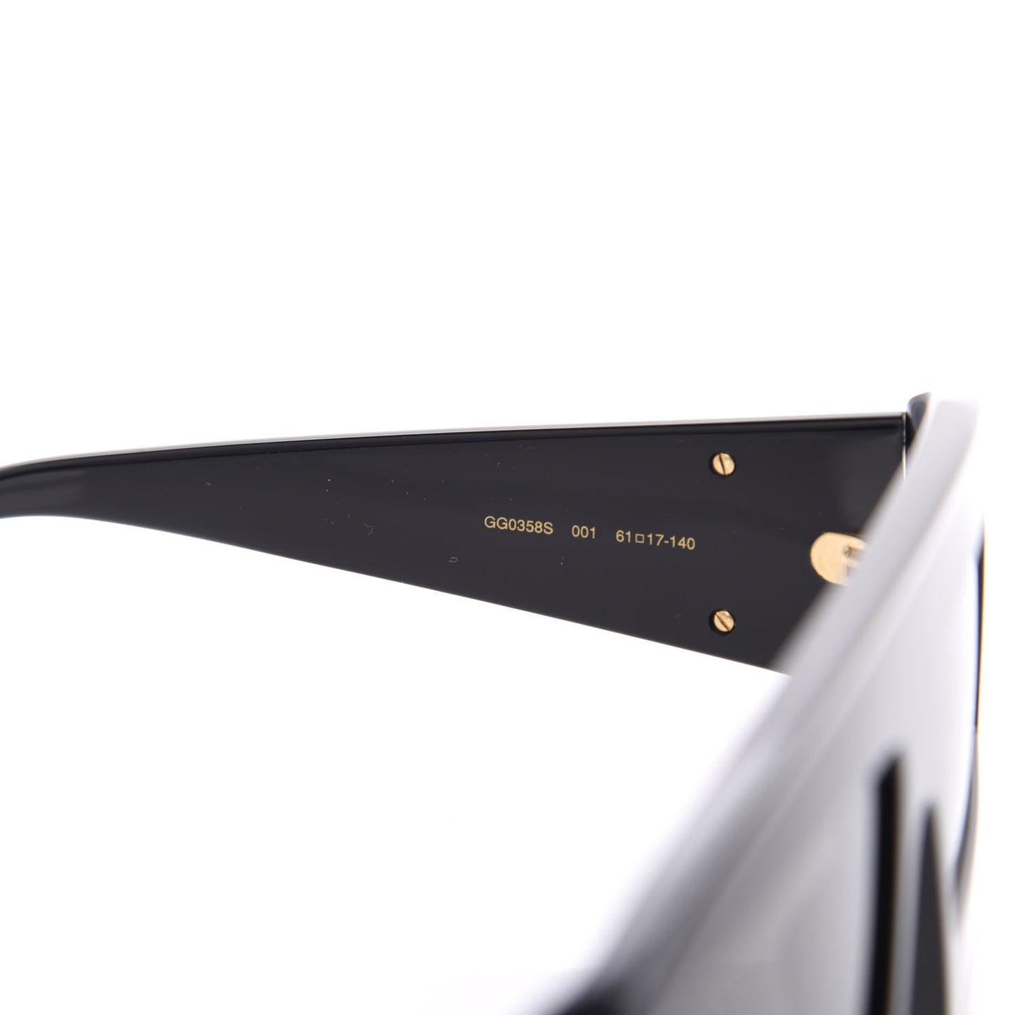 Acetate Rectangular GG0358S Sunglasses Black