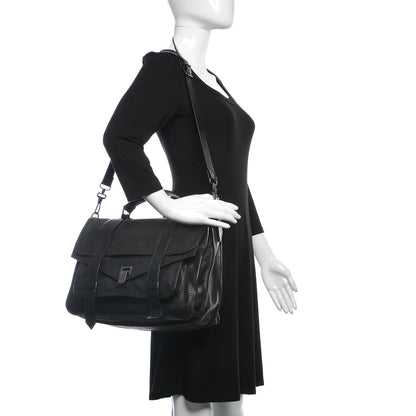 Proenza Schouler Lambskin PS1 Large Satchel Black 1 of 12