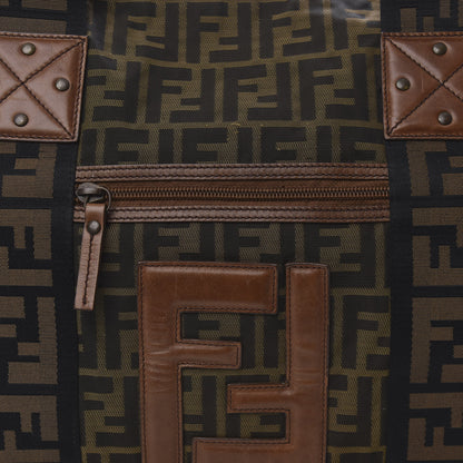 Fendi Zucca Vitello Patchwork Shoulder Bag Tobacco Sabbia 9 of 9