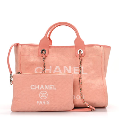 Chanel Mixed Fibers Small Deauville Tote Light Orange 1 of 11