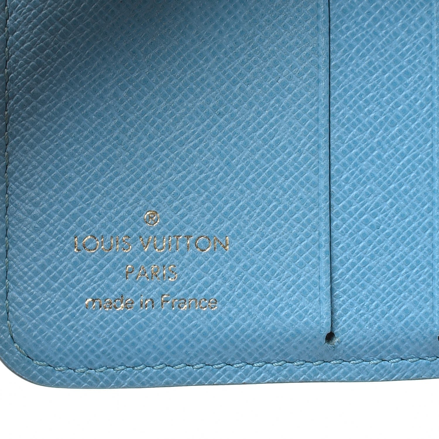 Louis Vuitton Monogram Groom Compact Zip Wallet Blue 6 of 10