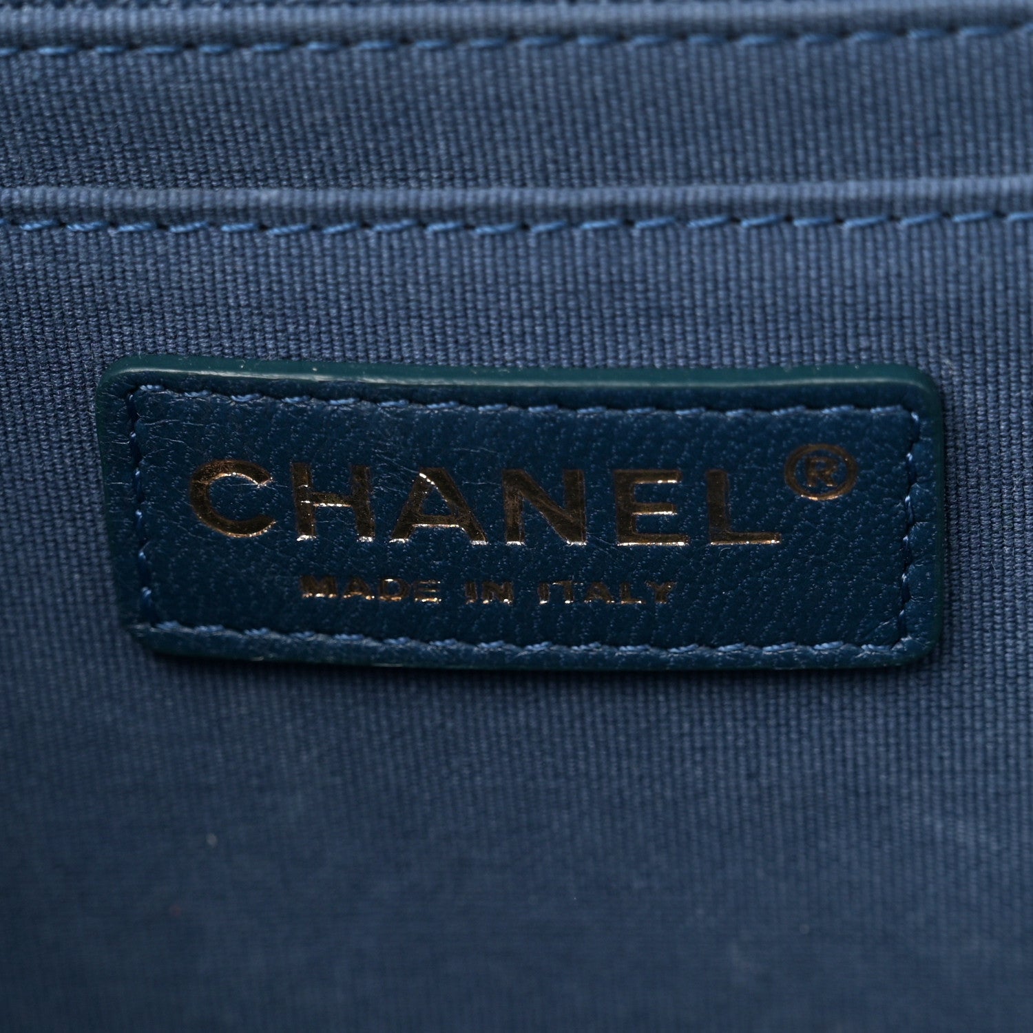 Chanel Denim Quilted Large Double You Flap Blue Golden 6 of 12