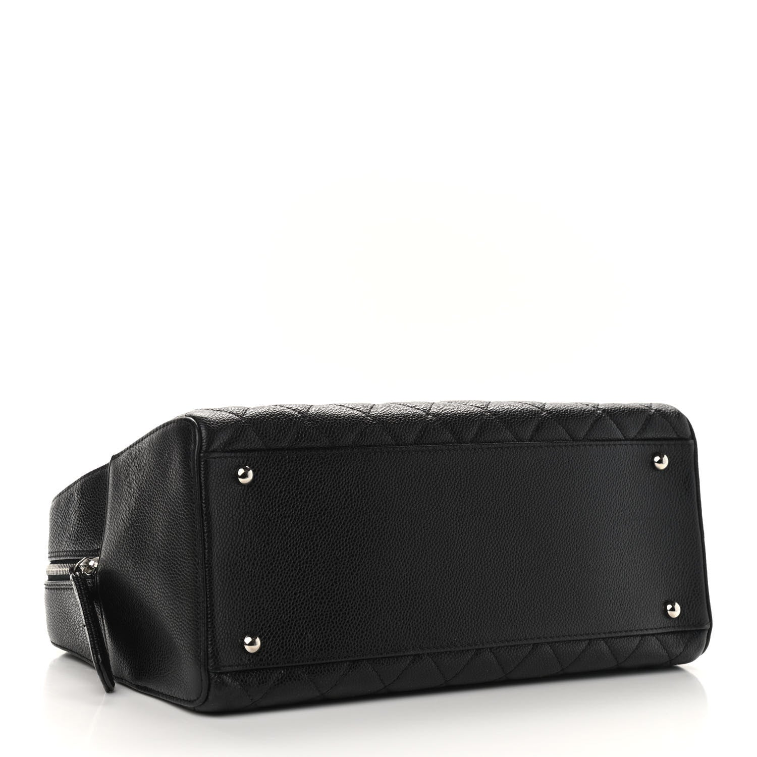 Chanel Caviar Quilted Bowler Black 3 of 9