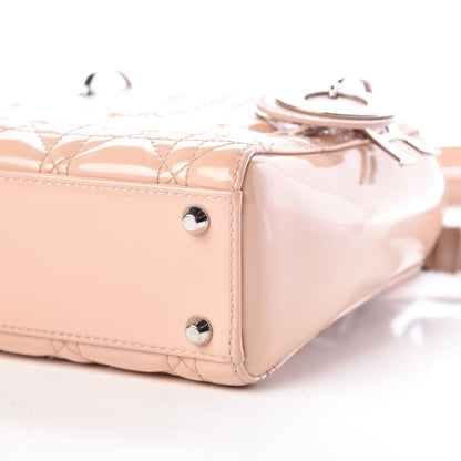 Christian Dior Patent Cannage Mini Lady Dior Light Pink 6 of 11