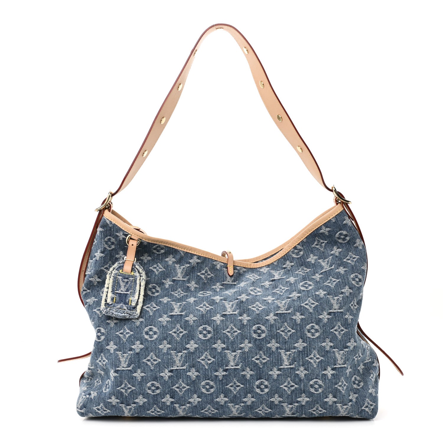 Louis Vuitton Monogram Denim CarryAll MM Blue 1 of 10
