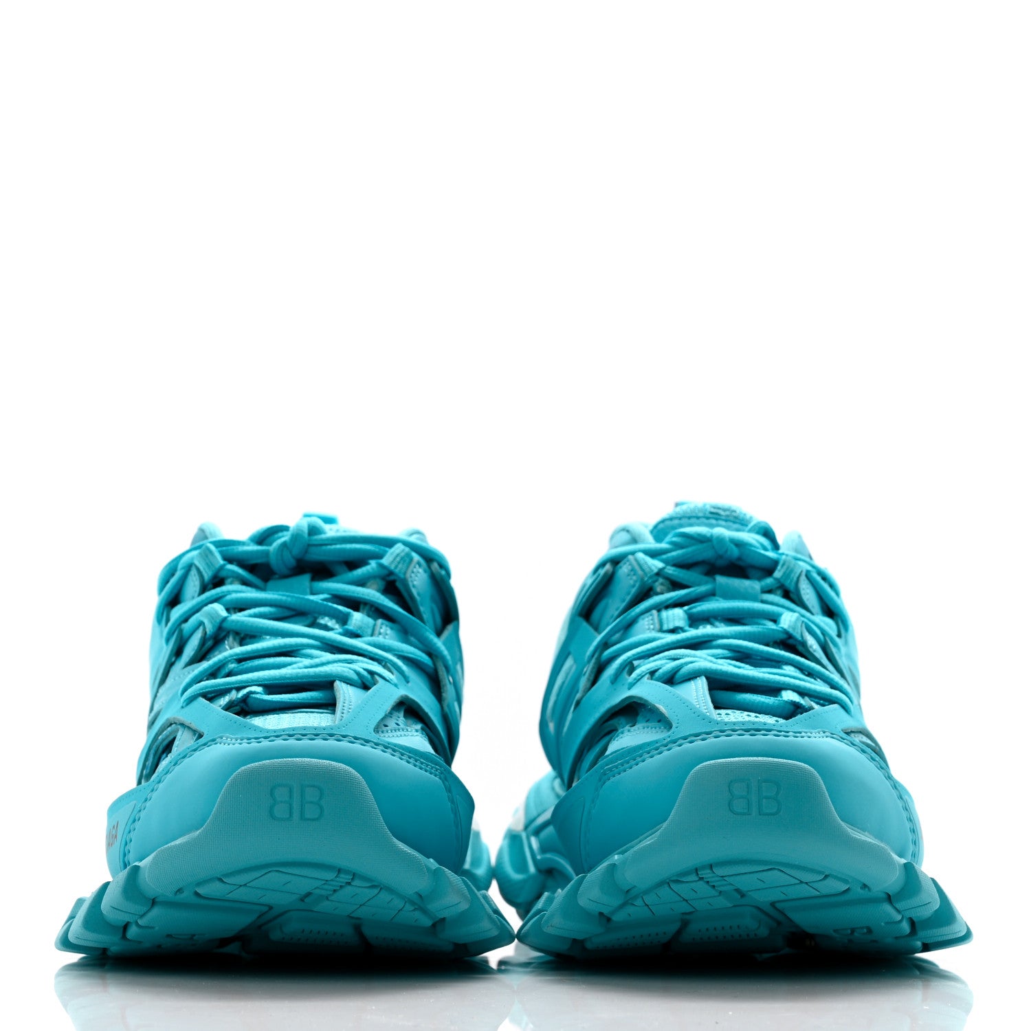 Balenciaga Mesh Nylon Womens Track Sneakers 39 Full Turquoise 2 of 8