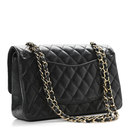 Chanel Caviar Quilted Medium Double Flap Black 3 of 12