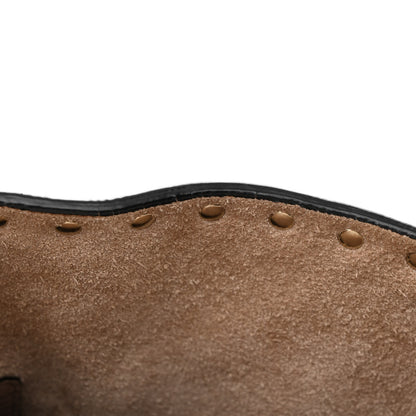 Valentino Garavani Grained Calfskin Rockstud Shoulder Tote Poudre 13 of 15