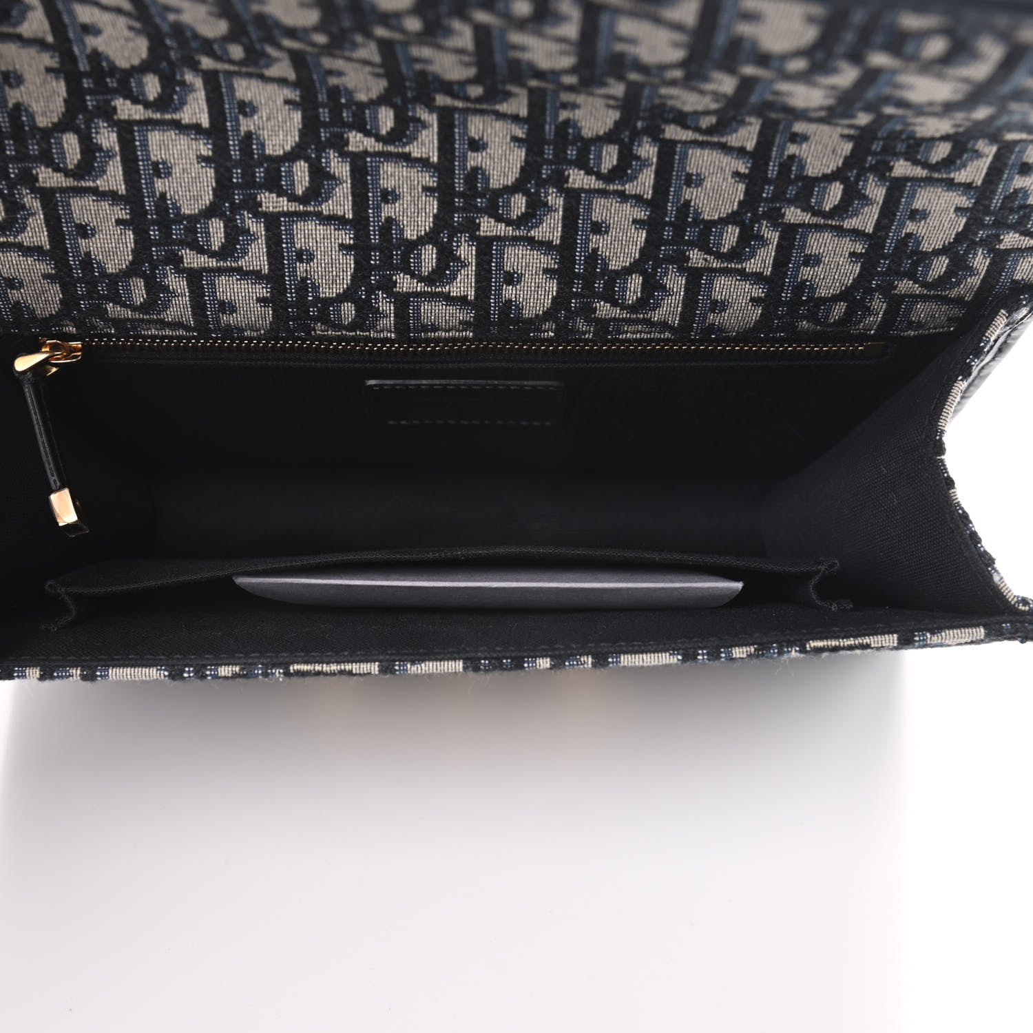 Christian Dior Oblique 30 Montaigne Chain Flap Bag Blue 7 of 8