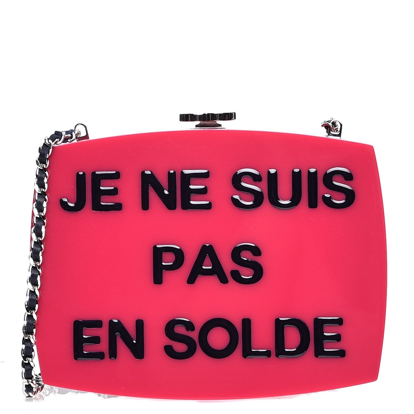 Plexiglass Evening In The Street 5x5=CC Small Clutch Fuchsia