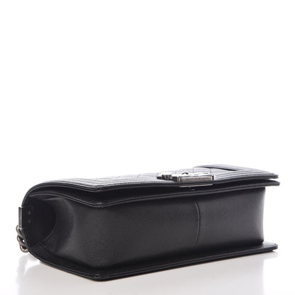 Chanel Caviar Quilted Medium Boy Flap Black 4 of 8