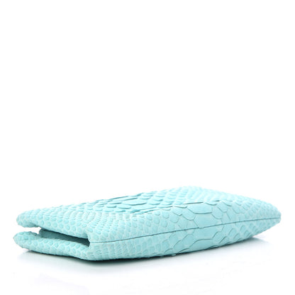Chanel Python Timeless Clutch Blue 4 of 15