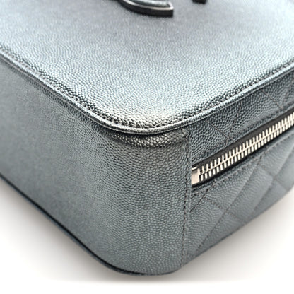 Chanel Metallic Caviar Small Coco Curve Vanity Bag Black Ruthenium 19 of 19