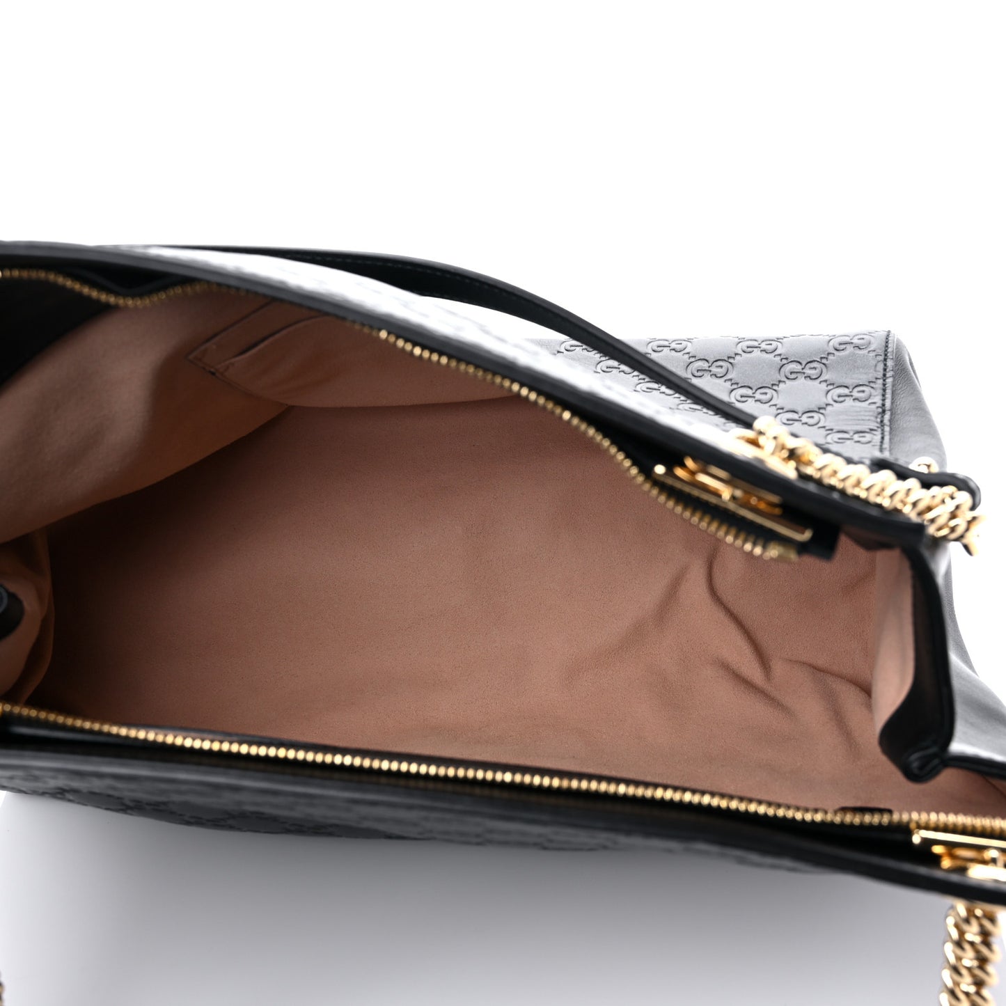 Guccissima Signature Large Shoulder Tote Bag Black