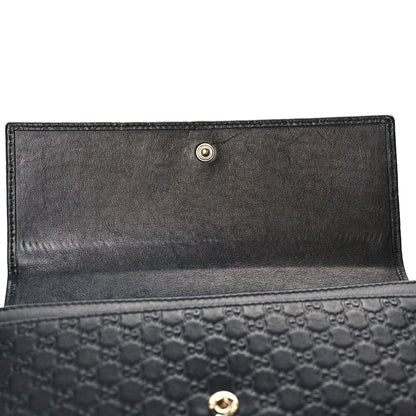 Gucci Microguccissima Bow Continental Wallet Black 9 of 11