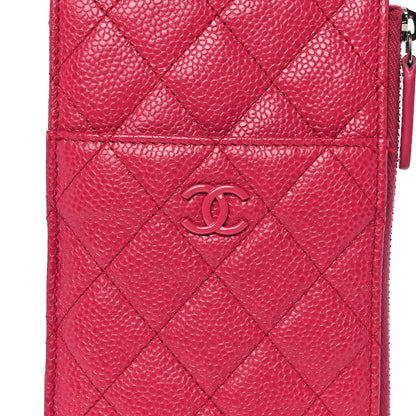 Chanel Caviar Quilted Classic Flat Wallet Pouch Pink 8 of 8