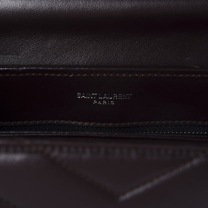 Saint Laurent Calfskin Y Quilted Monogram Toy Loulou Crossbody Bag Black Tulipe 8 of 11
