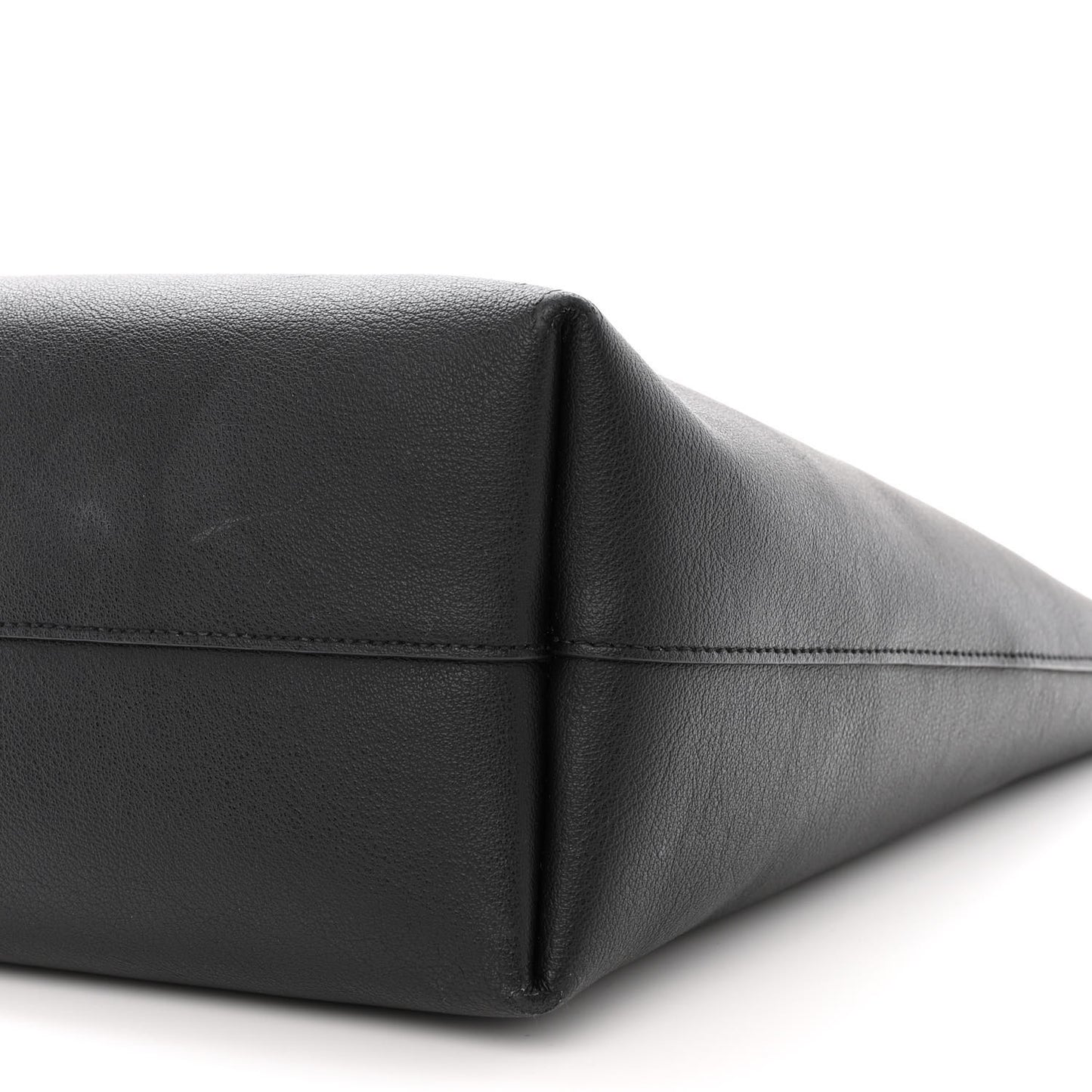 Calfskin Large Shopping Tote Black