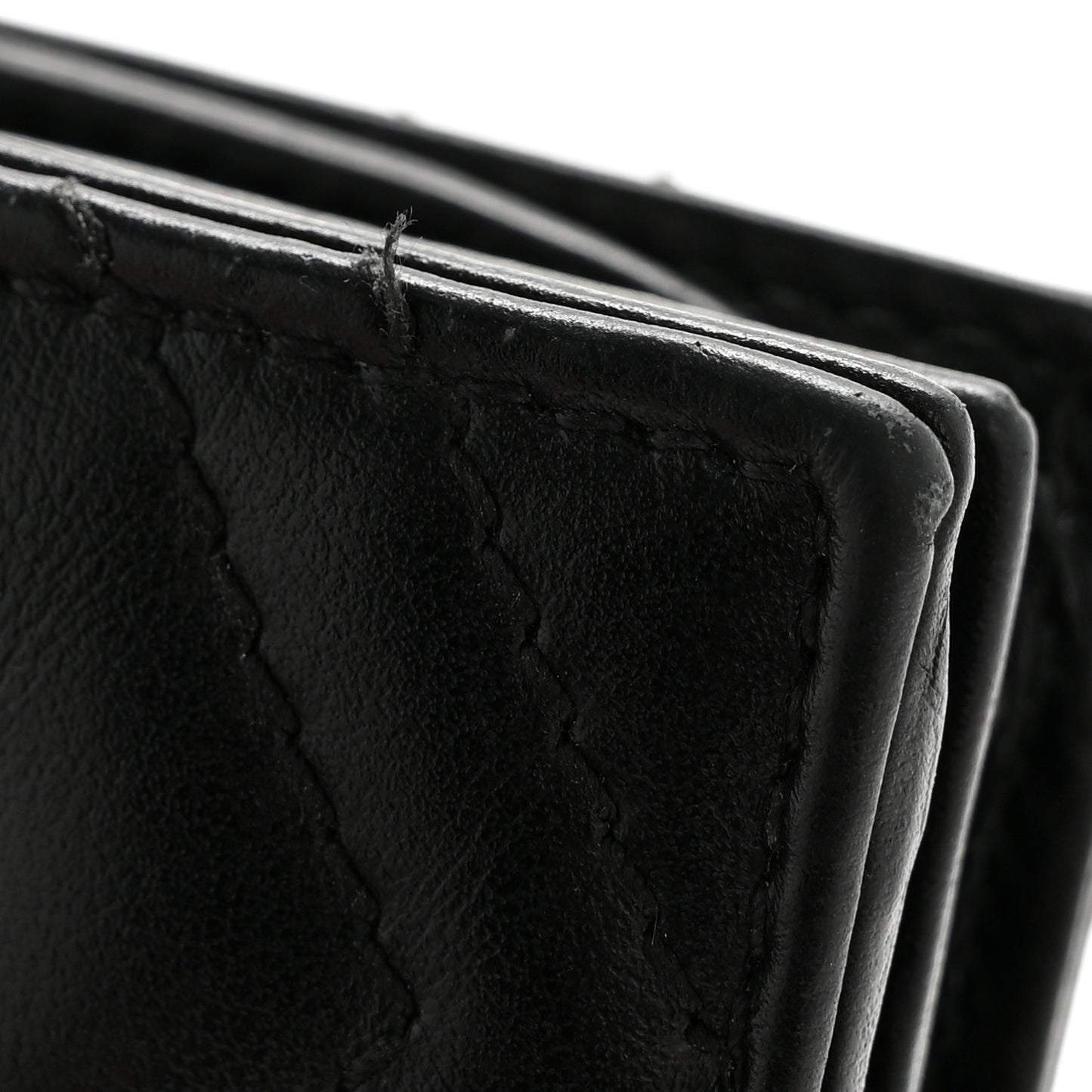 Calfskin Matelasse GG Marmont Card Case Wallet Black
