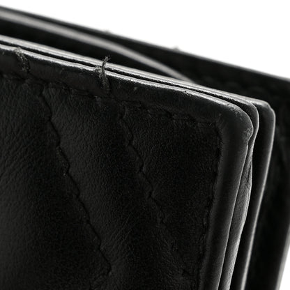 Gucci Calfskin Matelasse GG Marmont Card Case Wallet Black 9 of 11