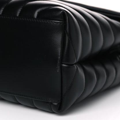 Saint Laurent Calfskin Y Quilted Monogram Medium Loulou Chain Satchel Black 6 of 6