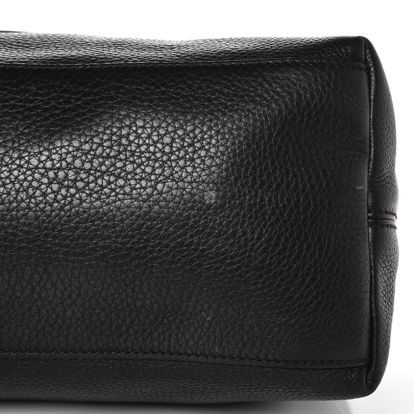 Pebbled Calfskin Medium Soho Chain Shoulder Bag Black