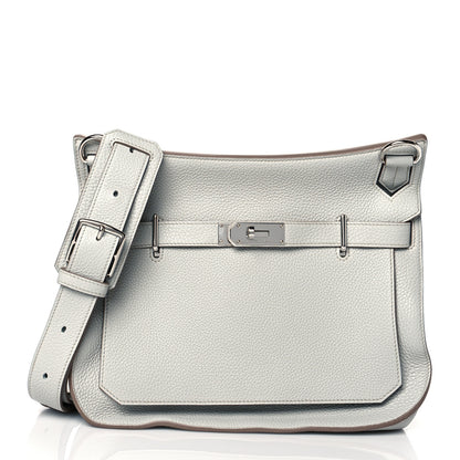 Hermes Taurillon Clemence Jypsiere 34 Gris Perle 1 of 11