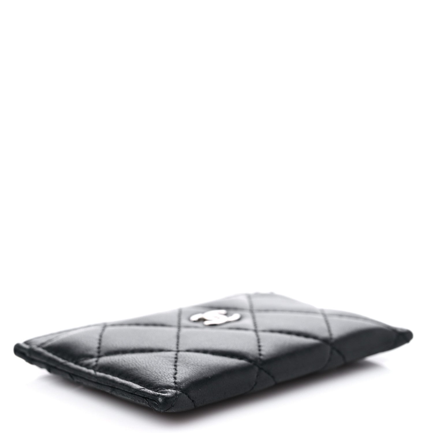 Chanel Lambskin Quilted Card Holder Black 4 of 9
