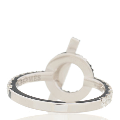 Hermes 18K White Gold Diamond Finesse Ring 53 6.25 4 of 8