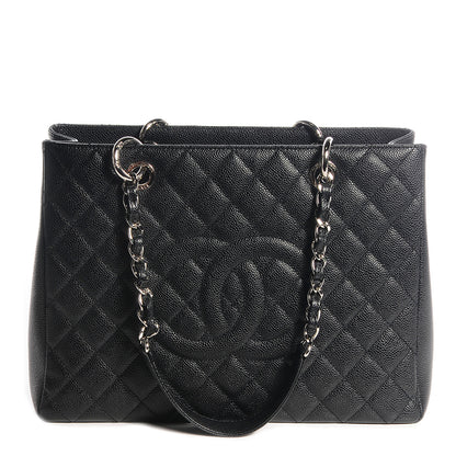 Chanel Caviar Grand Shopping Tote GST Black 1 of 8