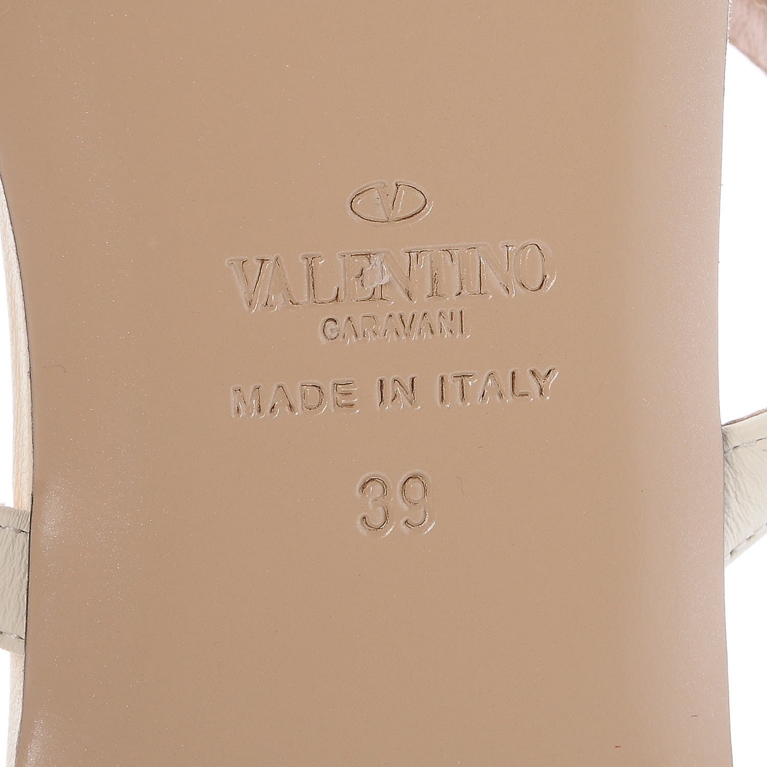 Valentino Garavani Nappa Rockstud Caged Flat Slide Sandals 39 Light Ivory 6 of 8