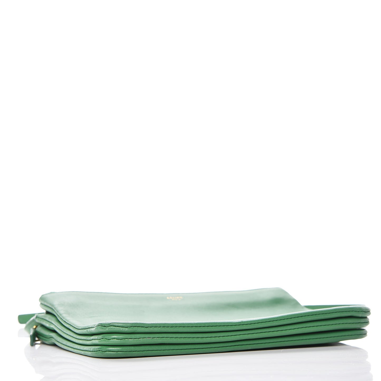 Lambskin Small Trio Crossbody Bag Grass