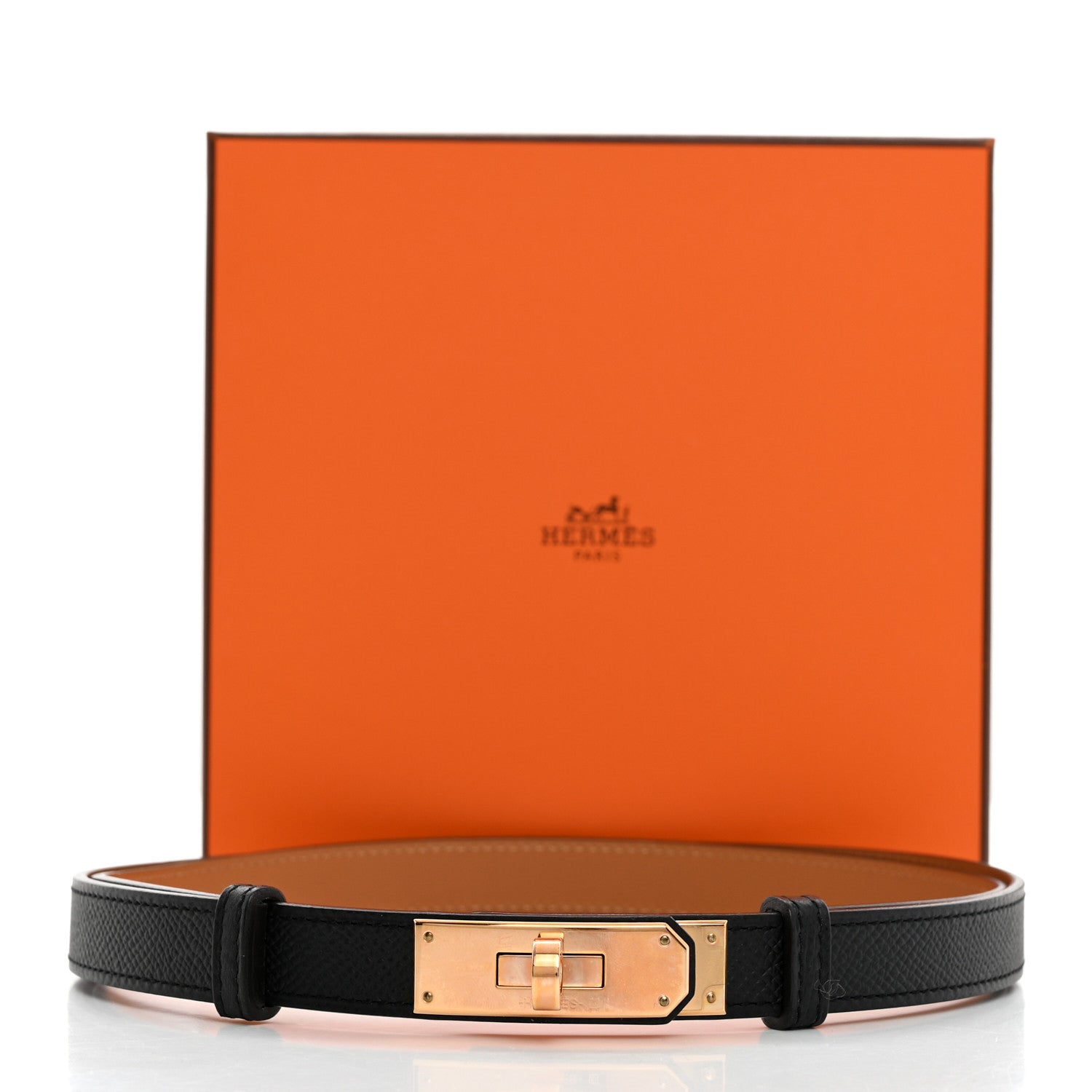 Hermes Epsom Kelly Belt Black 4 of 4