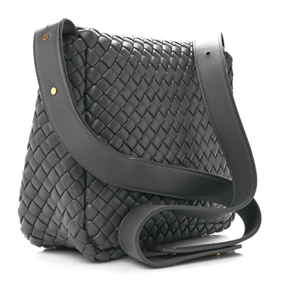 Bottega Veneta Nappa Intrecciato Small Cobble Shoulder Bag Thunder 3 of 12