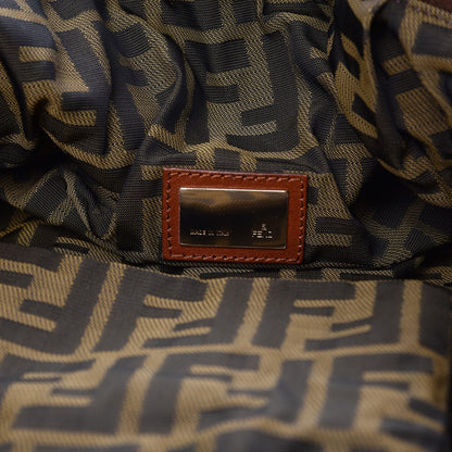 Fendi Nappa Embroidered Spy Cognac Avorio 6 of 8