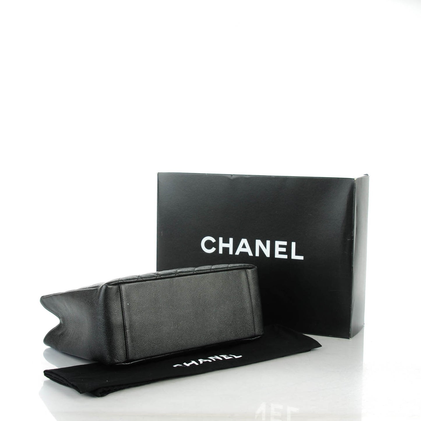 Caviar Quilted Grand Shopping Tote GST Black