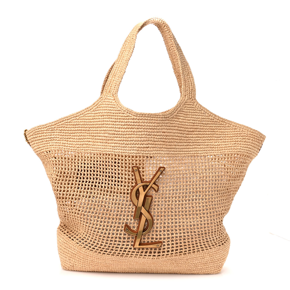 Raffia Icare Shopping Tote Natural