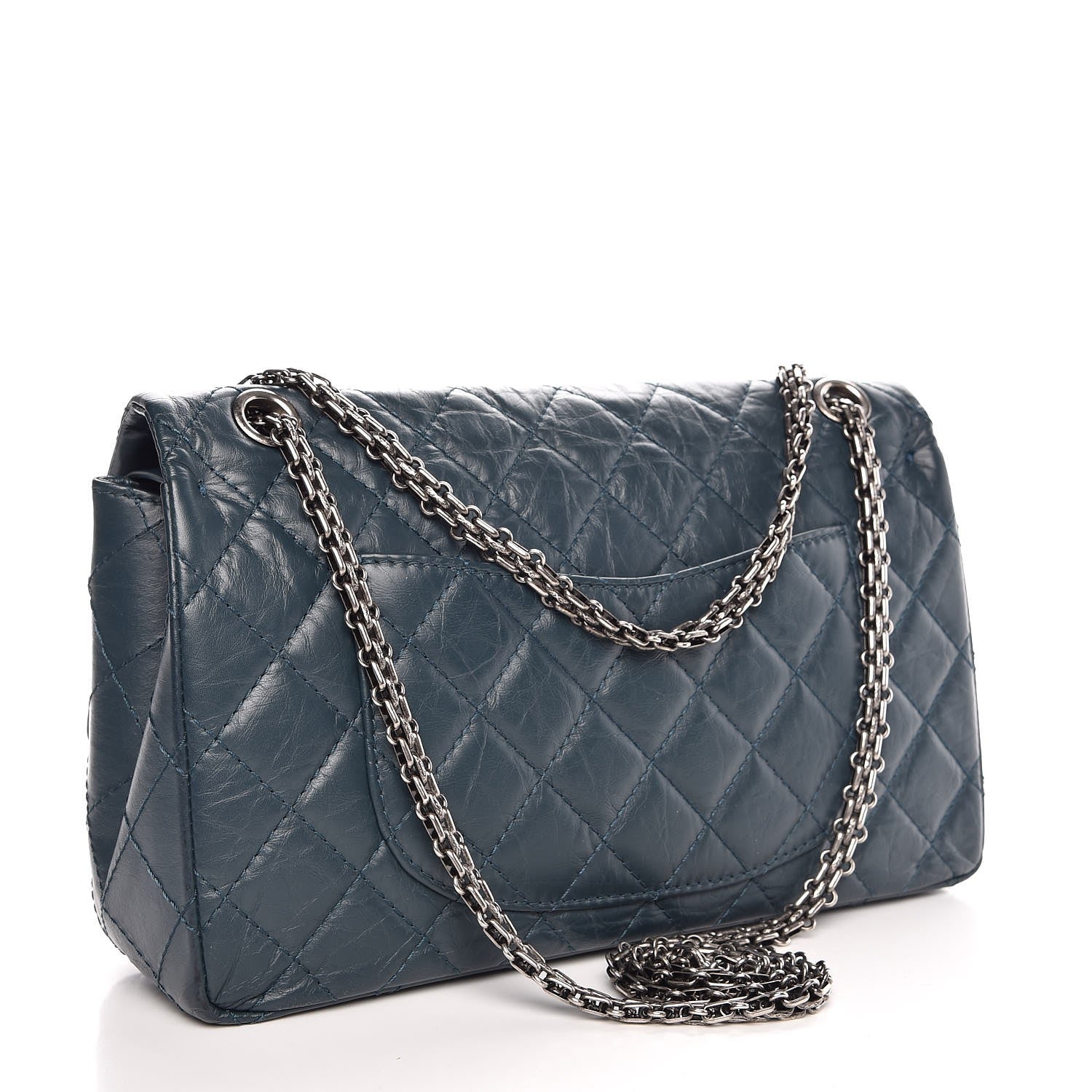 Chanel Aged Calfskin 2.55 Reissue 226 Flap Dark Green 4 of 8