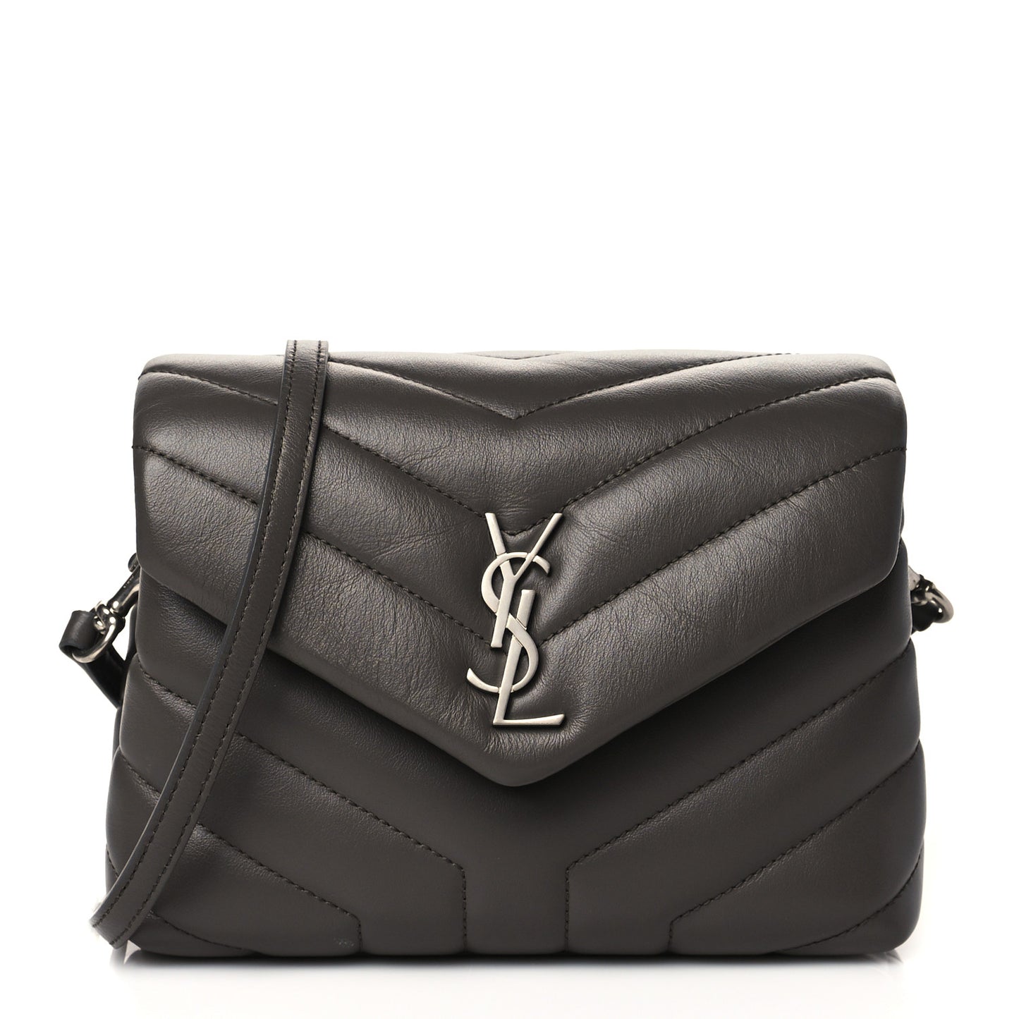 Calfskin Y Quilted Monogram Toy Loulou Crossbody Bag Earth