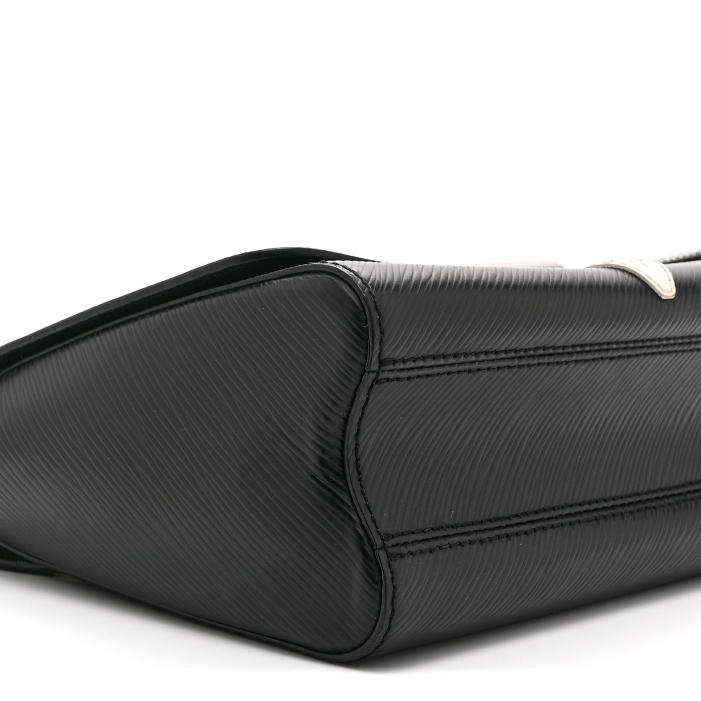 Epi Monogram Twist Shoulder Bag MM Black