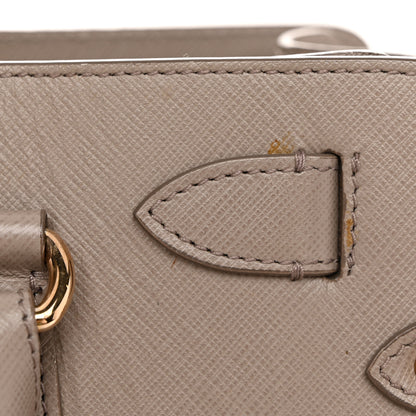 Salvatore Ferragamo Printed Calfskin Briana Tote Grey 11 of 12