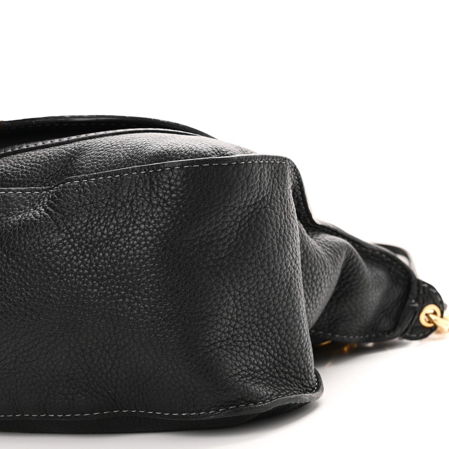 Calfskin Medium Marcie Satchel Black